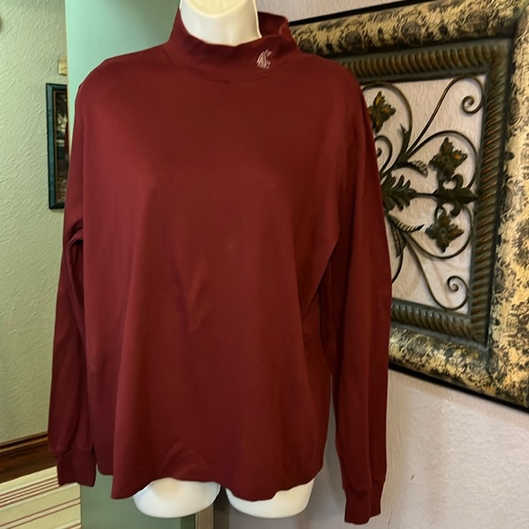 VTG WSU Burgundy Turtleneck- made in USA by Cross Creek Sz L - Picture 1 of 9